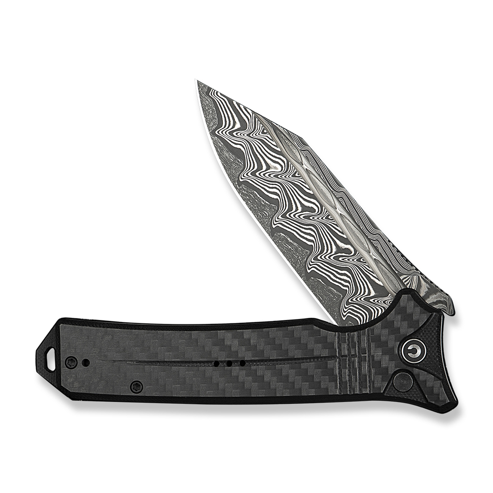 Нож складной туристический Civivi Neurohaptic, (9.5 см) Damascus / Carbon Fiber & G10